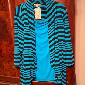 Brina & ‘Em attached 2 piece shirt.  New.  Never worn.